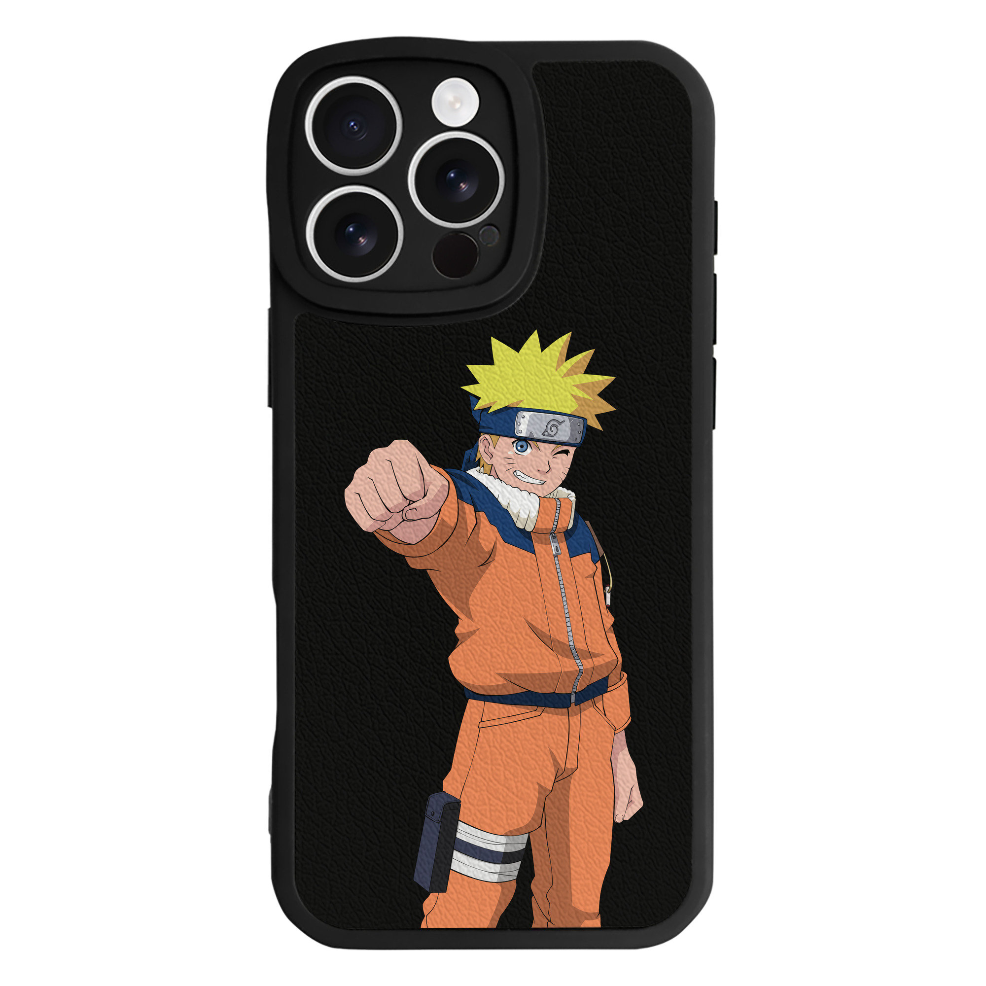 （画像用） NARUTO -ナルト- うずまき ナルト Uzumaki Naruto 【iPhone 16シリーズ対応】シリコンスマホケース（レザー調） 材質：シリコン
